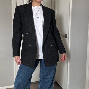Vintage tailored wool blazer